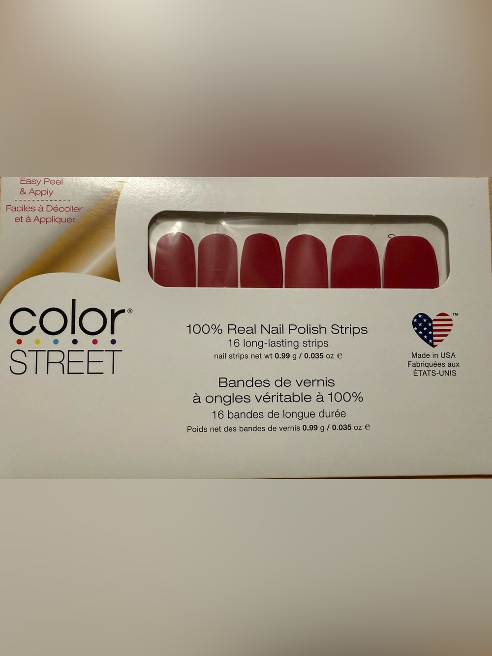 Color Street Nail Strips in Mulberry Red by Color Street